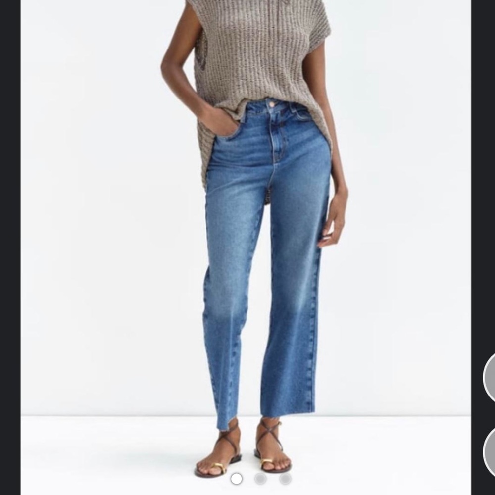 NWT ZARA
HIGH RISE Z1975 STRAIGHT LEG JEANS